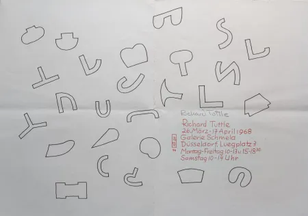 丝网印刷 Tuttle - Cloth Pieces und Skulpturen, 1968.