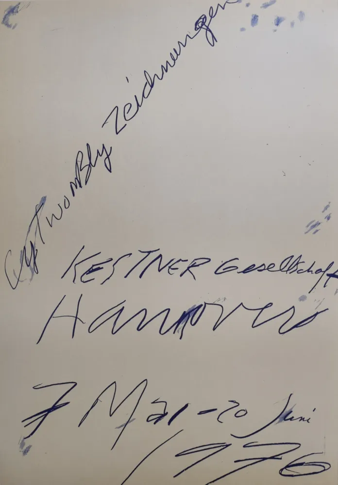 无技术 Twombly - Zeichnungen. Kestner Gesellschaft Hannover 7 Mai – 20 Juni 1976.