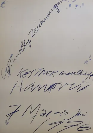 无技术 Twombly - Zeichnungen. Kestner Gesellschaft Hannover 7 Mai – 20 Juni 1976.