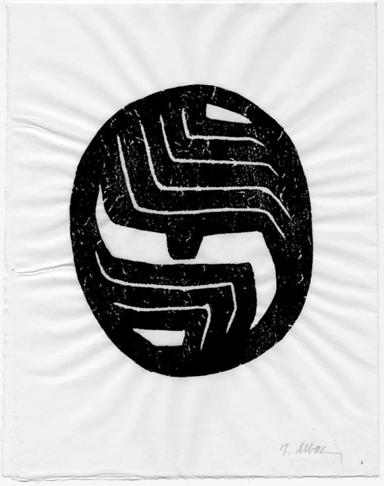 插图书 Ubac - A. Frénaud. ALENTOUR DE LA MONTAGNE. Avec  16 empreintes d'ardoises de Raoul Ubac (1980)