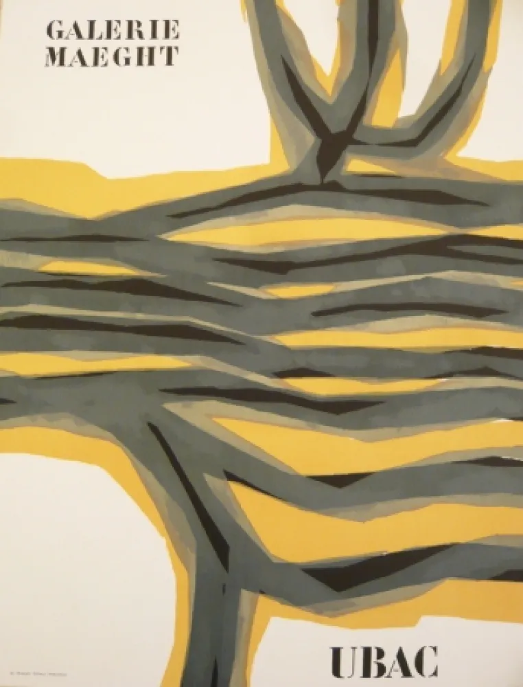 海报 Ubac - Affiche exposition galerie Maeght
