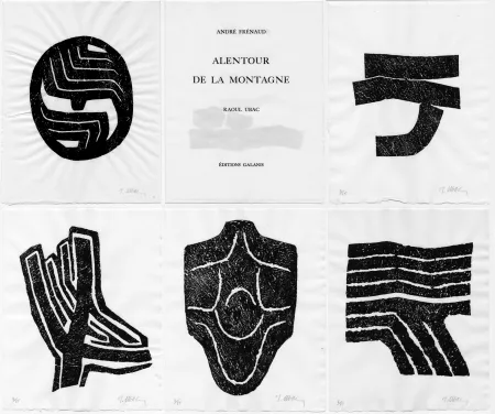 插图书 Ubac - André Frénaud: ALENTOUR DE LA MONTAGNE. 1/20 avec suite complète signée (1980)