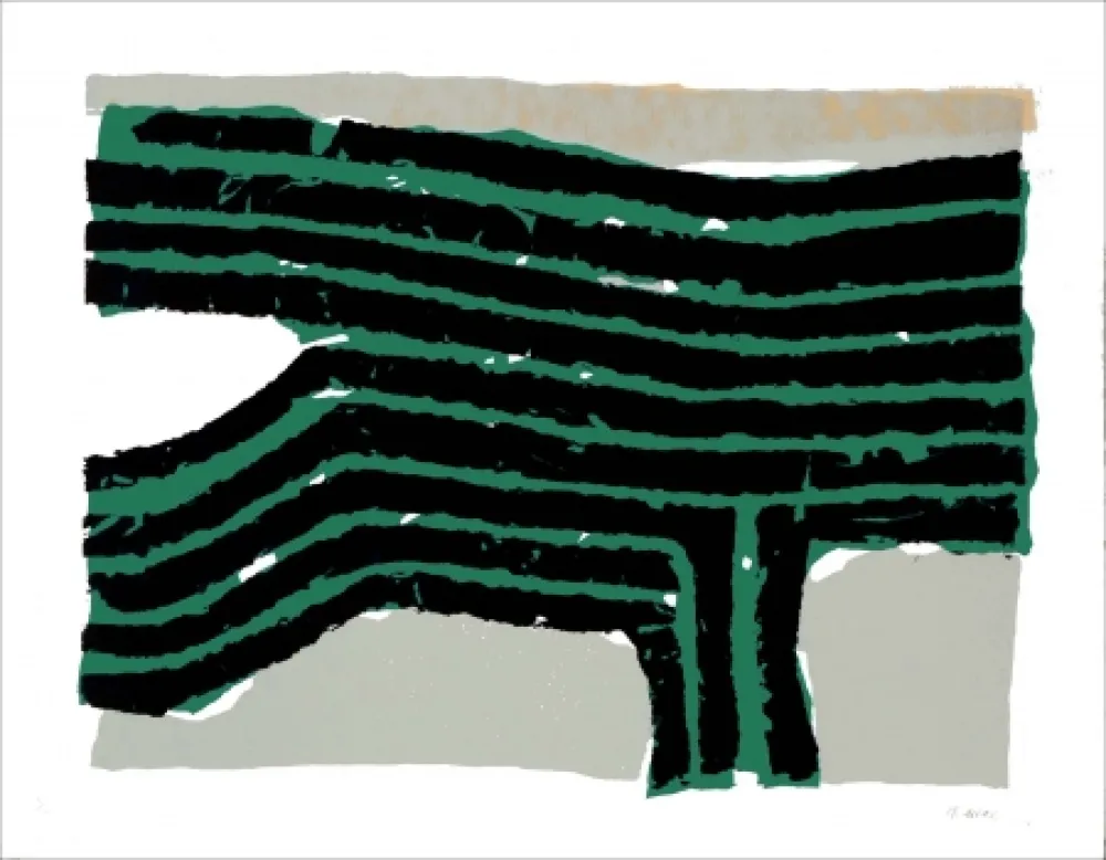 石版画 Ubac - Campagne I