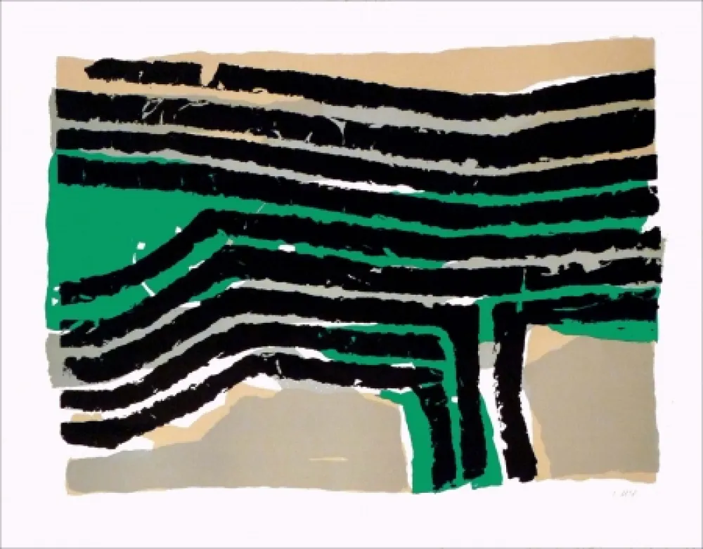 石版画 Ubac - Campagne II