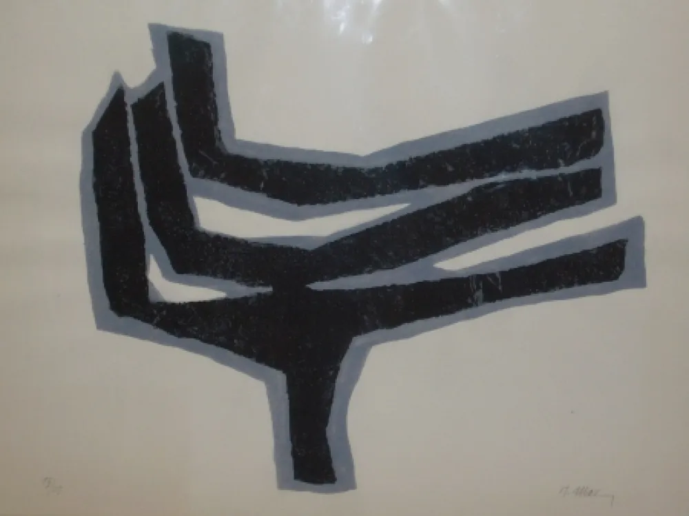 石版画 Ubac - Empeinte ardoise