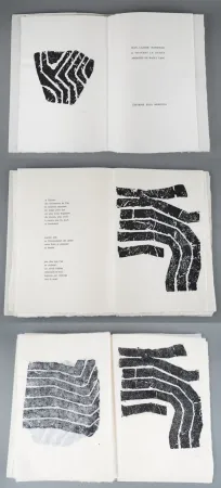 插图书 Ubac - J.-P. Schneider. À TRAVERS LA DURÉE. Avec 16 gravures de Raoul Ubac sur ardoise ou sur linoléum (1975)