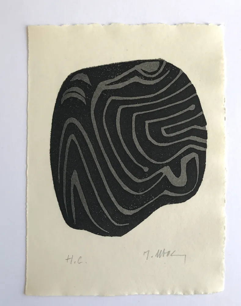 蚀刻版画 Ubac - L'herbe déracinée 1