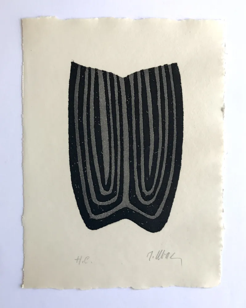 蚀刻版画 Ubac - L'herbe déracinée 3