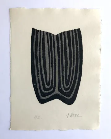 蚀刻版画 Ubac - L'herbe déracinée 3