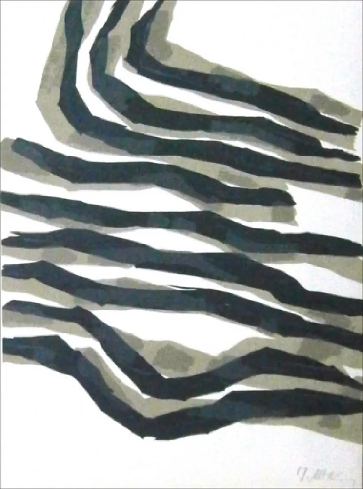 石版画 Ubac - Limites