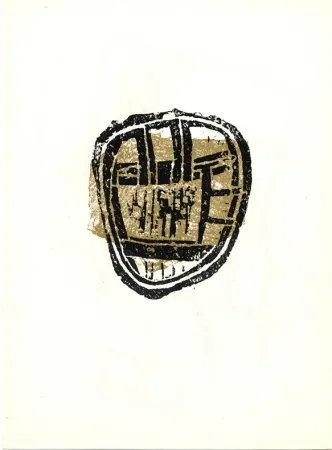 石版画 Ubac - Old man's poems