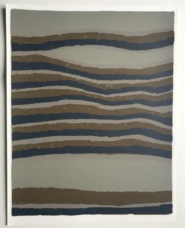 石版画 Ubac - Routes (La terre III)