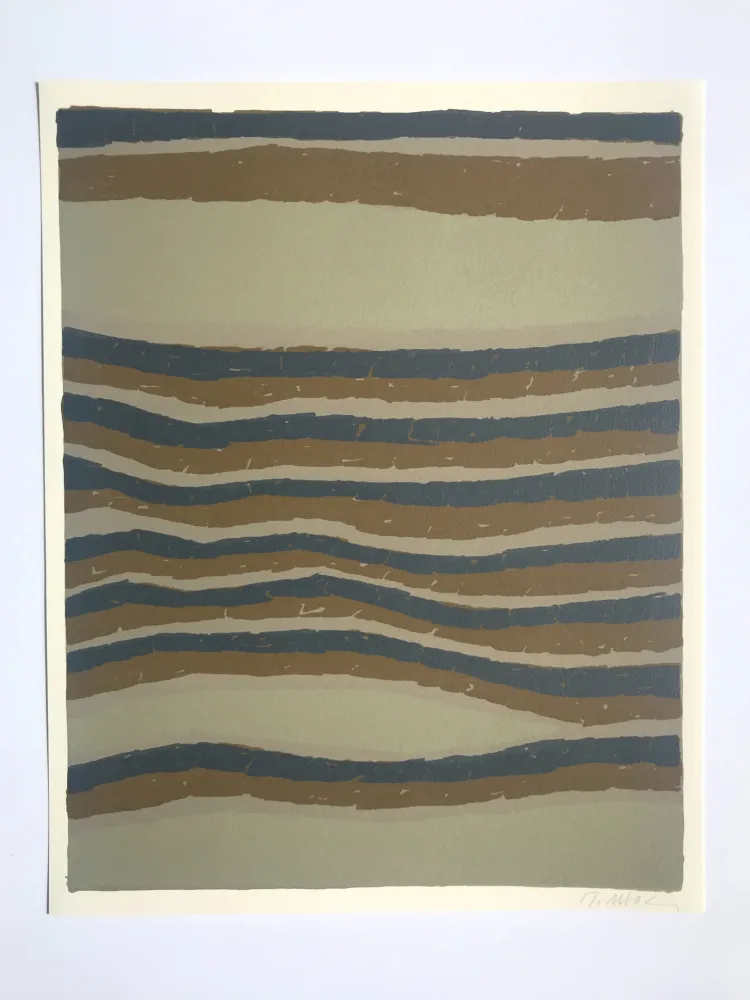 石版画 Ubac - Routes (la Terre III)