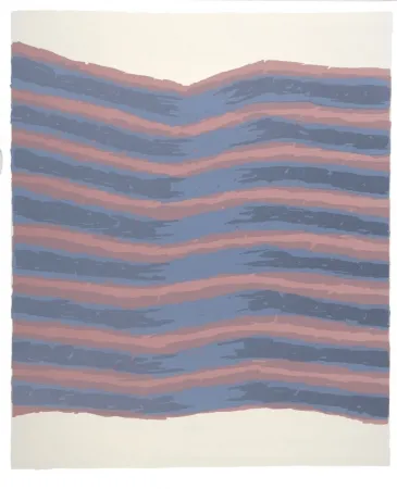 石版画 Ubac - Strates sur ardoise