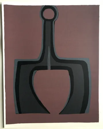 石版画 Ubac - Travailler le sol (La terre I)