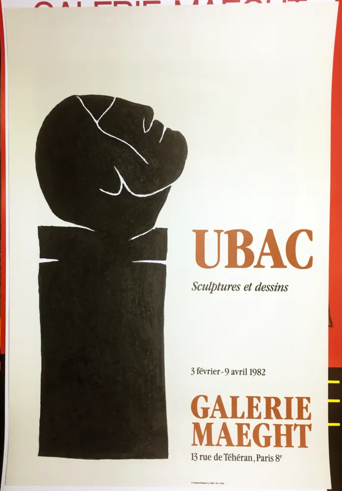 海报 Ubac - UBAC 82. Sculptures et dessins. 