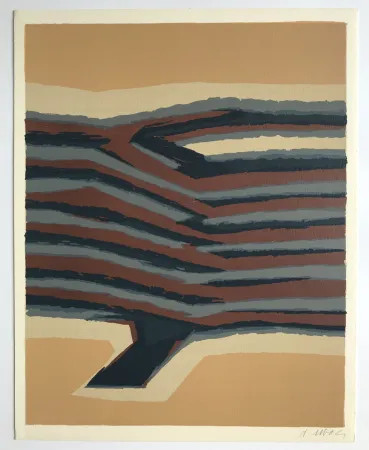 石版画 Ubac - Voies ferrées