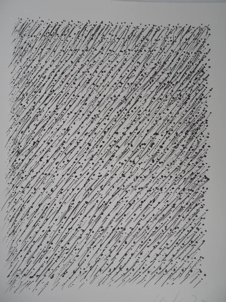 石版画 Uecker - Le Mouvement 