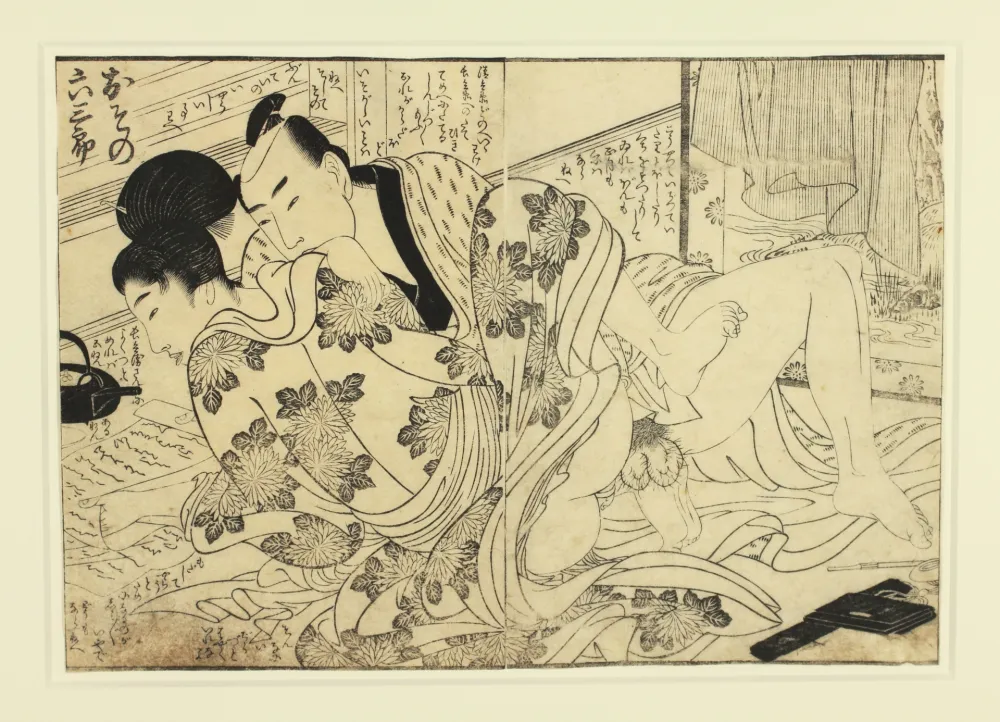 木刻 Utamaro - Shunga