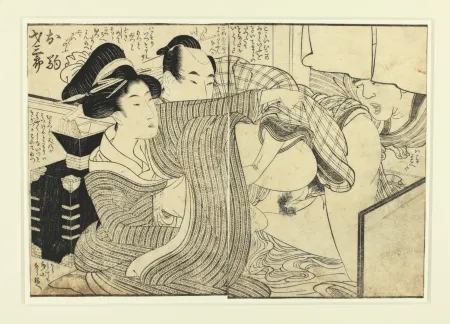 木刻 Utamaro - Shunga