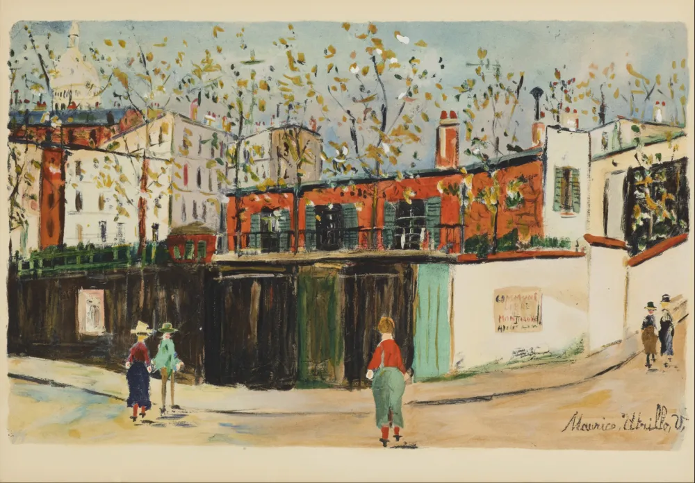镂版印刷 Utrillo - La Commune Libre de Montmartre, 1959