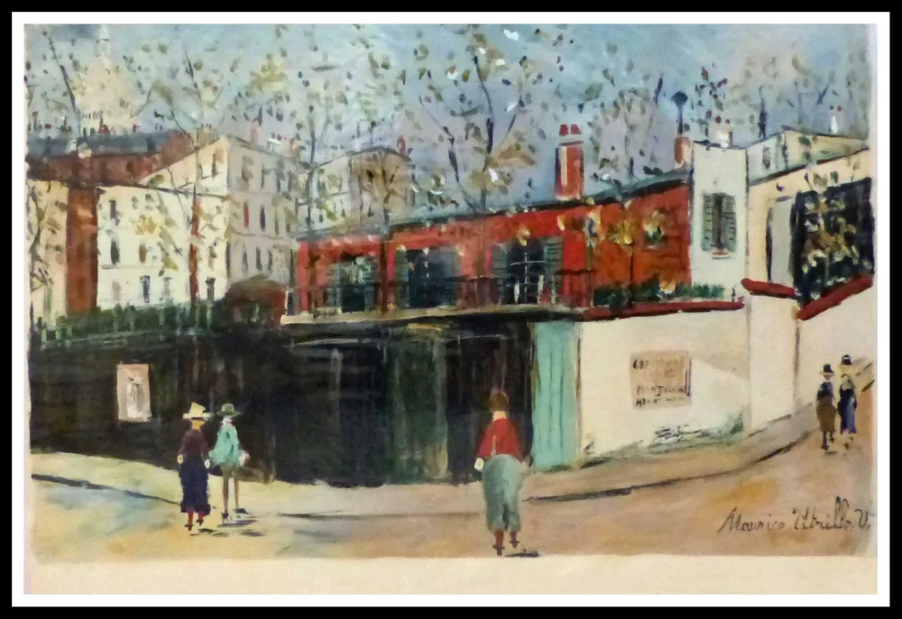 镂版印刷 Utrillo - PARIS MONTMARTRE - DOUZE CONTEMPORTAINS JACQUES LASSAIGNE
