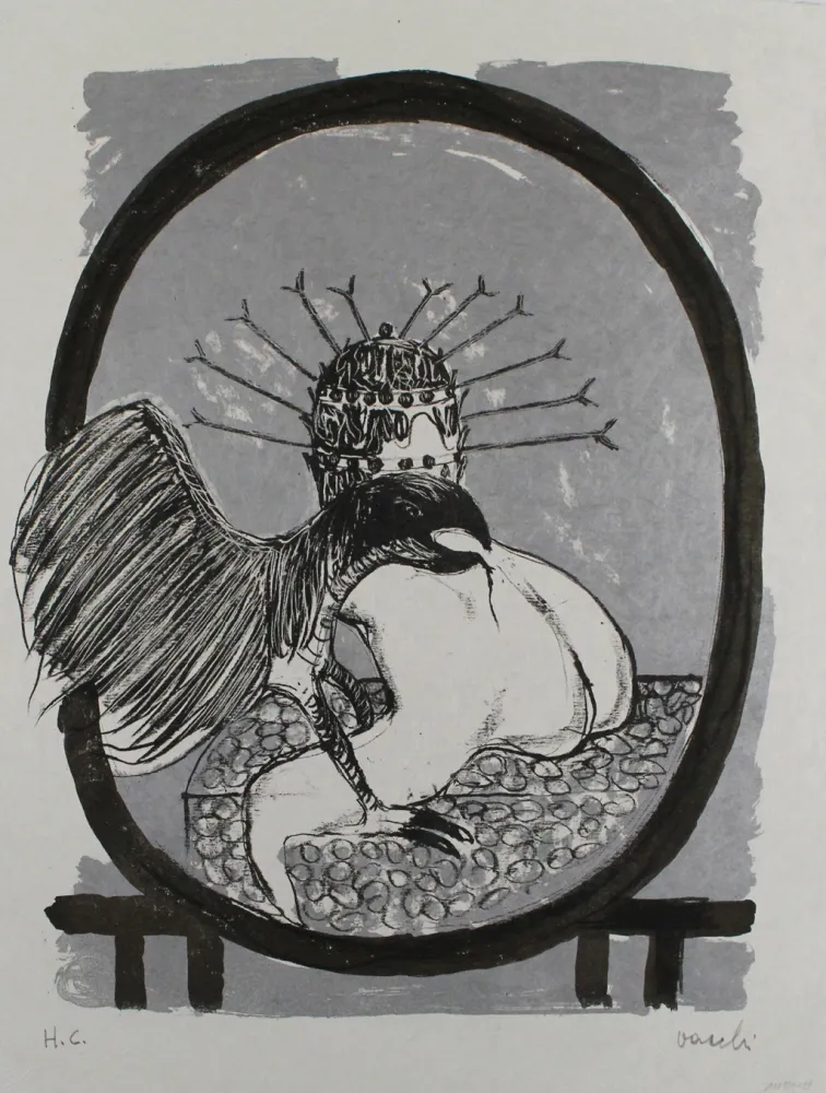 石版画 Vacchi - Studio per La Celebrazione