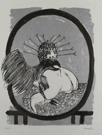 石版画 Vacchi - Studio per La Celebrazione