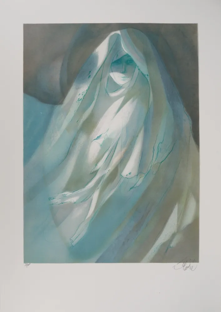 石版画 Valadie - Le fantôme