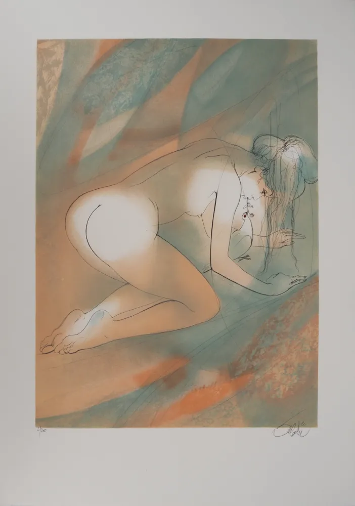 石版画 Valadie - Vénus Callipyge