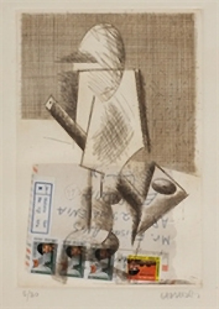 版画 Valdés - Composition