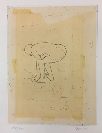 版画 Valdés - Desnudo VI