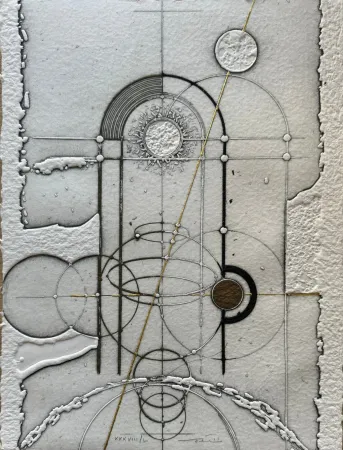 蚀刻版画 Valentini - Dentro il cielo