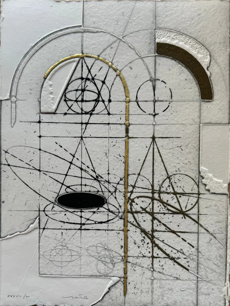 蚀刻版画 Valentini - Dentro il cielo III