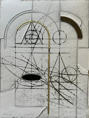 蚀刻版画 Valentini - Dentro il cielo III