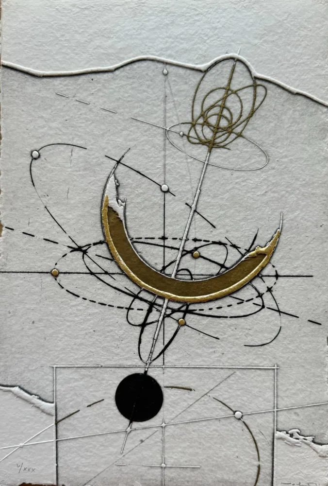 蚀刻版画 Valentini - Le misure del cielo