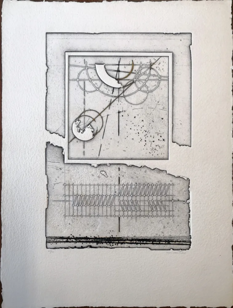 蚀刻版画 Valentini - Le misure, il tempo