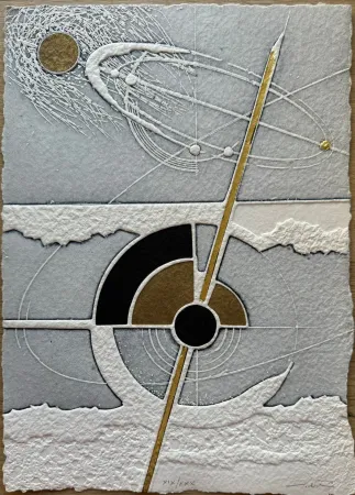 蚀刻版画 Valentini - Nello spazio