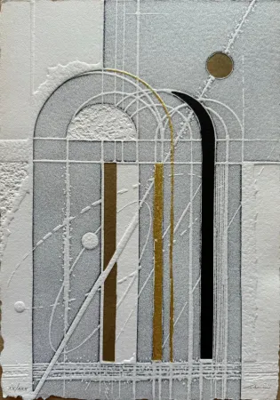 蚀刻版画 Valentini - Porta d'oro