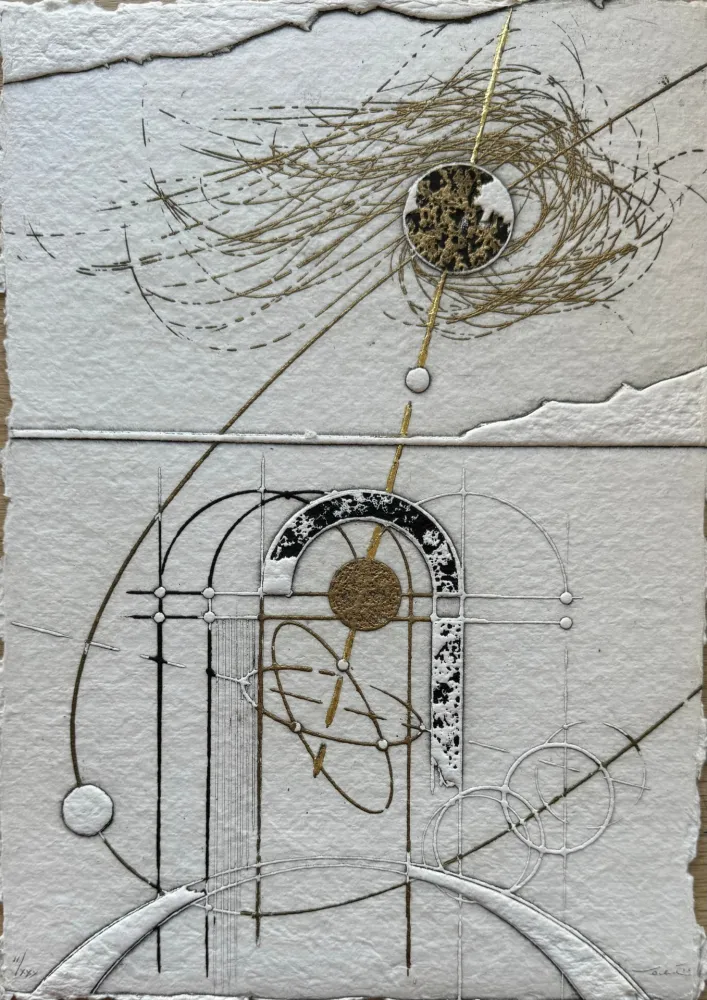 蚀刻版画 Valentini - Segni del cielo II