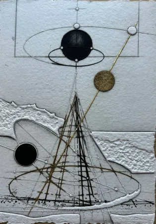 蚀刻版画 Valentini - Segni del cielo III