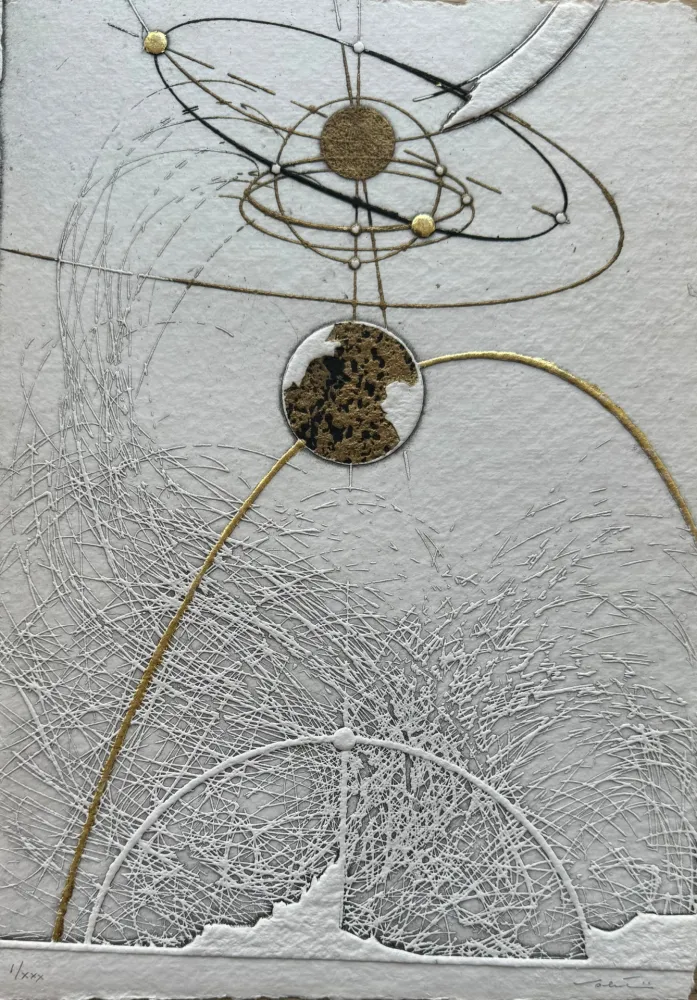 蚀刻版画 Valentini - Segni del cielo IV