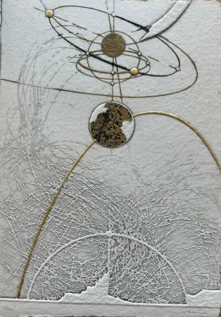 蚀刻版画 Valentini - Segni del cielo IV