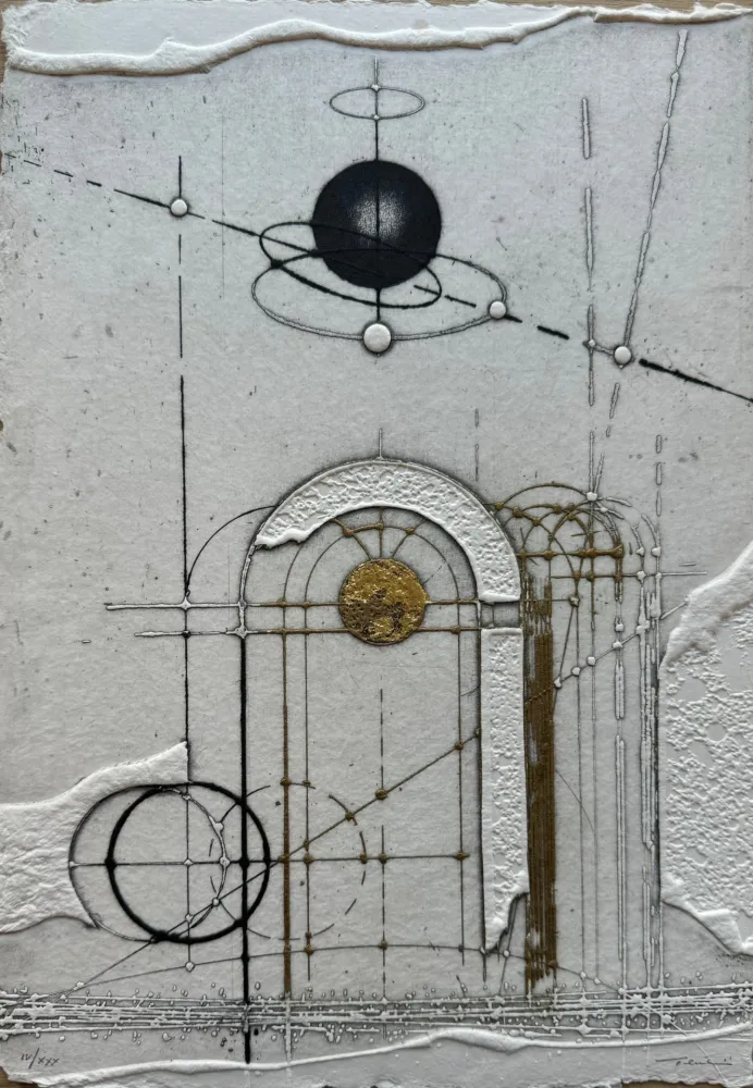 蚀刻版画 Valentini - Sole nero