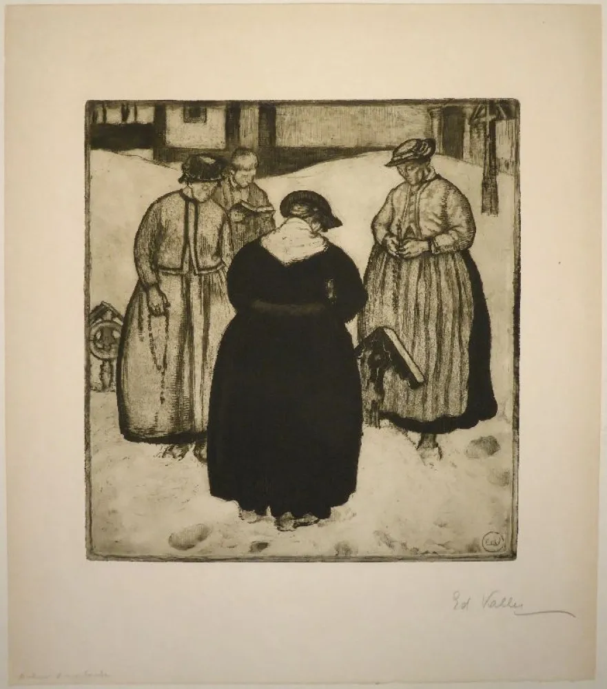 蚀刻飞尘法 Vallet - Autour d'une tombe