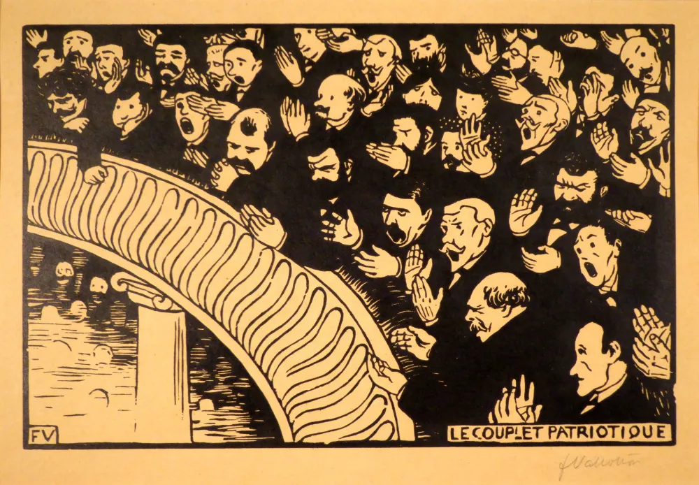 木刻 Vallotton - Le couplet patriotique