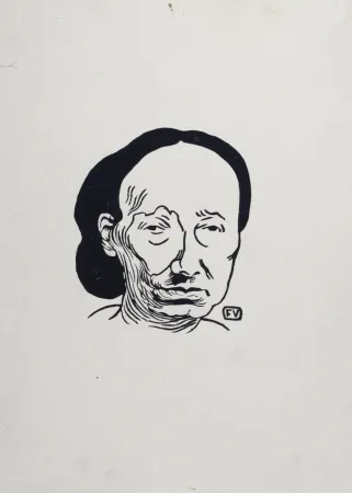 石版画 Vallotton - Louise Michel, 1894