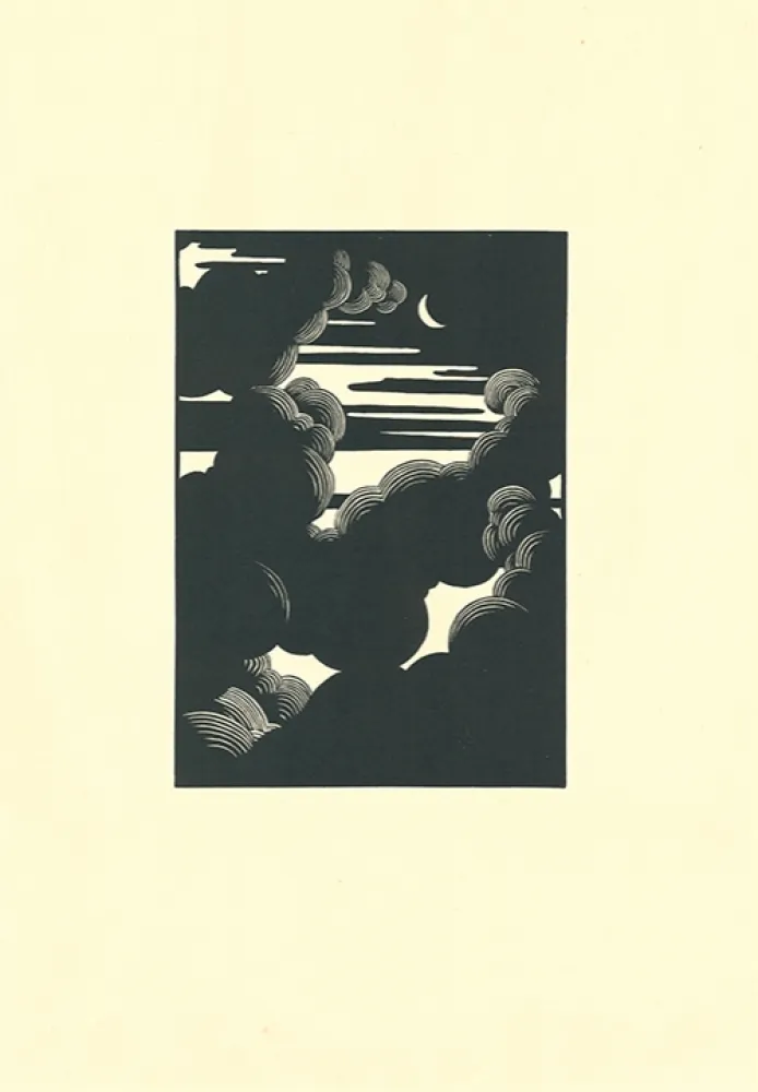 木刻 Vallotton - Wolken / Nuages (Clouds)