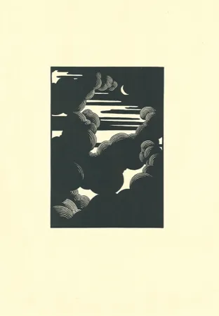 木刻 Vallotton - Wolken / Nuages (Clouds)