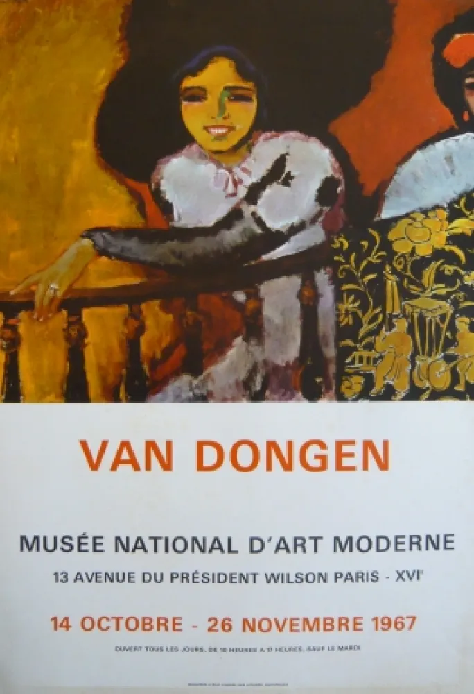 海报 Van Dongen - Affiche exposition Musée d'art moderne